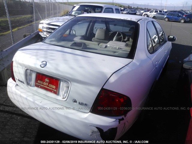 3N1CB51D34L484294 - 2004 NISSAN SENTRA 1.8/1.8S WHITE photo 4