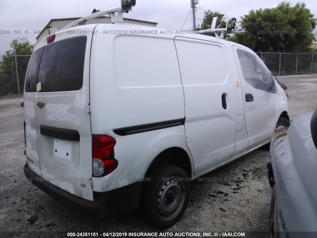 3N63M0YN7HK696049 - 2017 CHEVROLET CITY EXPRESS LS WHITE photo 4