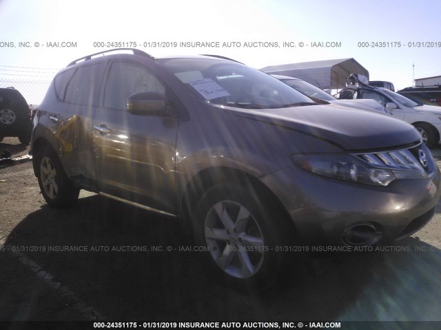 JN8AZ18U09W024711 - 2009 NISSAN MURANO S/SL BROWN photo 1