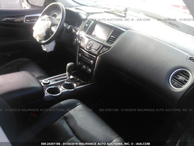 5N1AR2MM1DC682227 - 2013 NISSAN PATHFINDER S/SV/SL/PLATINUM GRAY photo 5