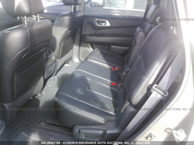 5N1AR2MM1DC682227 - 2013 NISSAN PATHFINDER S/SV/SL/PLATINUM GRAY photo 8