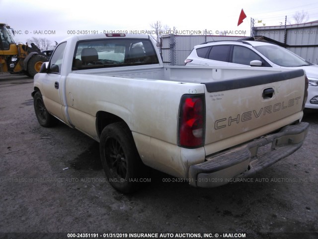 1GCEC14VX3Z254971 - 2003 CHEVROLET SILVERADO C1500 WHITE photo 3