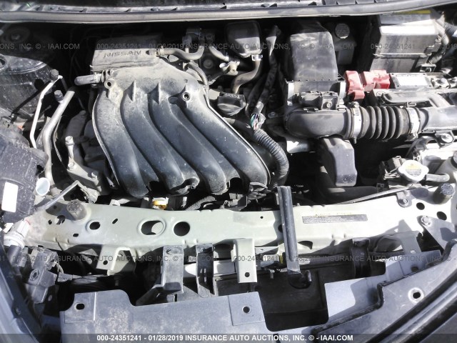 3N1CE2CP7GL358165 - 2016 NISSAN VERSA NOTE S/S PLUS/SV/SL/SR BLACK photo 10