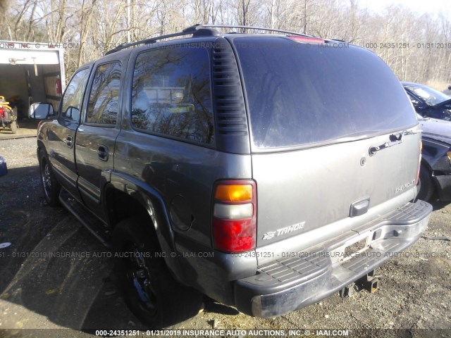 1GNEK13Z52R235418 - 2002 CHEVROLET TAHOE K1500 BEIGE photo 3