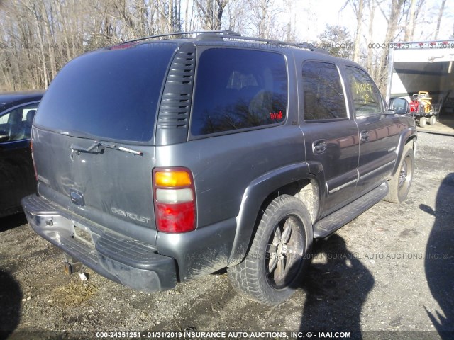 1GNEK13Z52R235418 - 2002 CHEVROLET TAHOE K1500 BEIGE photo 4