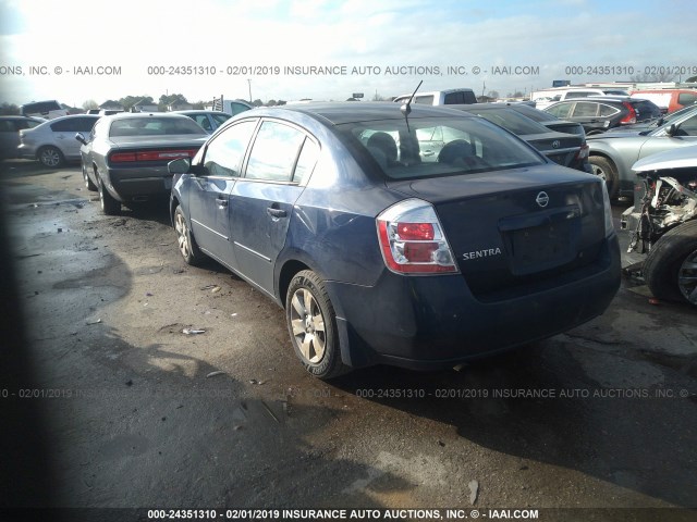 3N1AB61E58L624650 - 2008 NISSAN SENTRA 2.0/2.0S/2.0SL Dark Blue photo 3