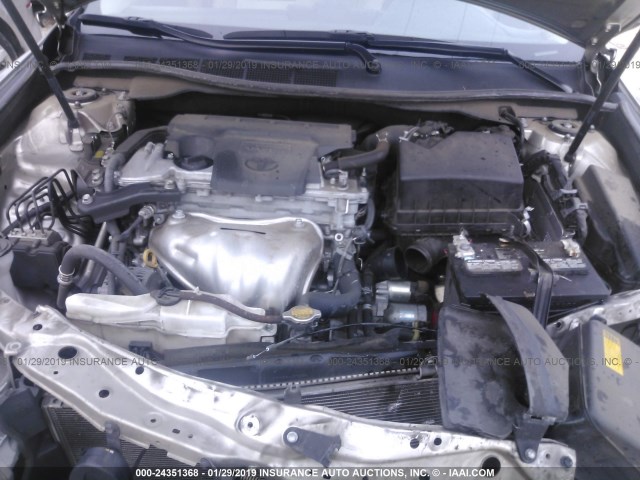 4T1BF1FK0DU719636 - 2013 TOYOTA CAMRY L/SE/LE/XLE Champagne photo 10