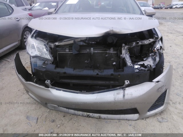4T1BF1FK0DU719636 - 2013 TOYOTA CAMRY L/SE/LE/XLE Champagne photo 6