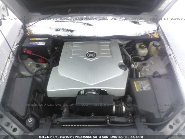 1G6DP567250236416 - 2005 CADILLAC CTS HI FEATURE V6 GRAY photo 10