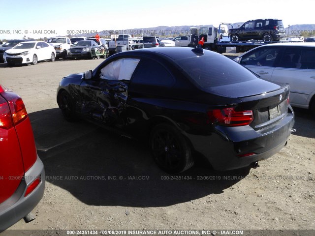 WBA1J7C54GV359203 - 2016 BMW M235I BLACK photo 3