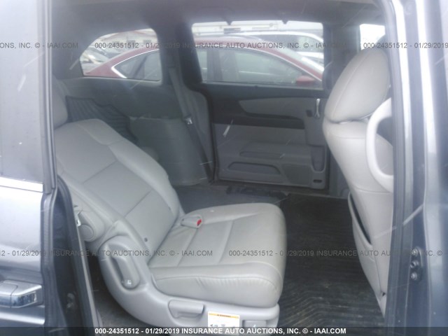 5FNRL5H61FB005139 - 2015 HONDA ODYSSEY EXL GRAY photo 8