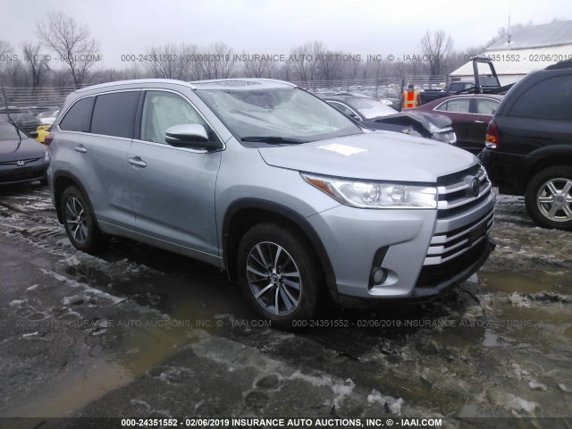 5TDJZRFH6JS525784 - 2018 TOYOTA HIGHLANDER SE/XLE GRAY photo 1