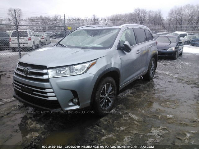 5TDJZRFH6JS525784 - 2018 TOYOTA HIGHLANDER SE/XLE GRAY photo 2