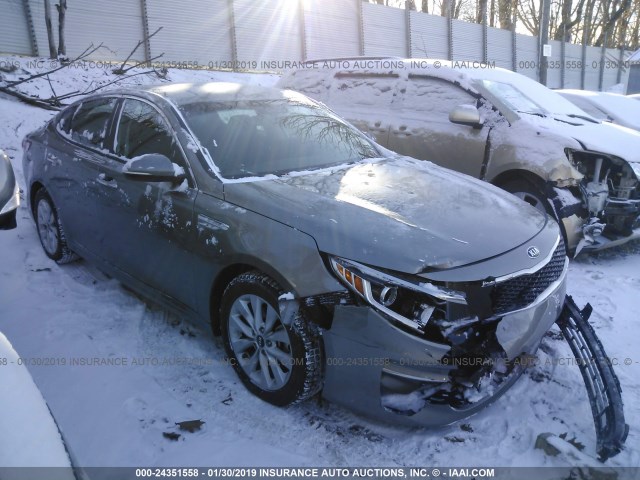 5XXGT4L37JG264142 - 2018 KIA OPTIMA LX/S GRAY photo 1