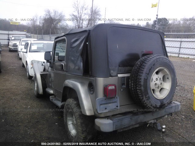 1J4FA59S23P323139 - 2003 JEEP WRANGLER / TJ SAHARA TAN photo 3