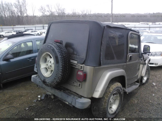 1J4FA59S23P323139 - 2003 JEEP WRANGLER / TJ SAHARA TAN photo 4