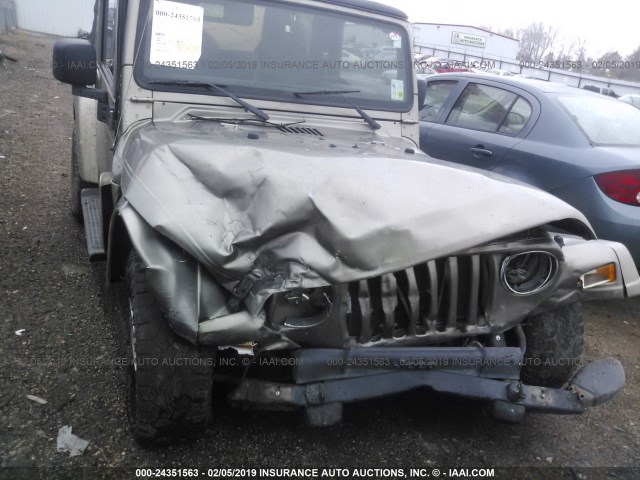 1J4FA59S23P323139 - 2003 JEEP WRANGLER / TJ SAHARA TAN photo 6