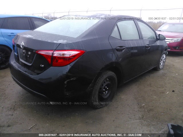 5YFBURHEXKP908272 - 2019 TOYOTA COROLLA L/LE/XLE/SE/XSE BLACK photo 4