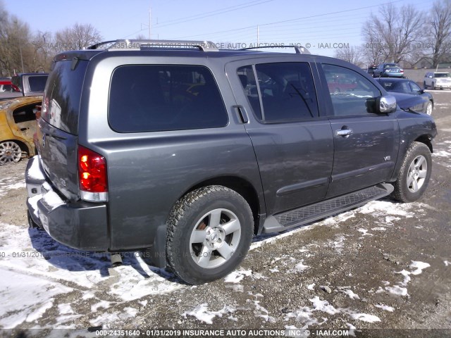 5N1BA08C77N720148 - 2007 NISSAN ARMADA SE/LE GRAY photo 4