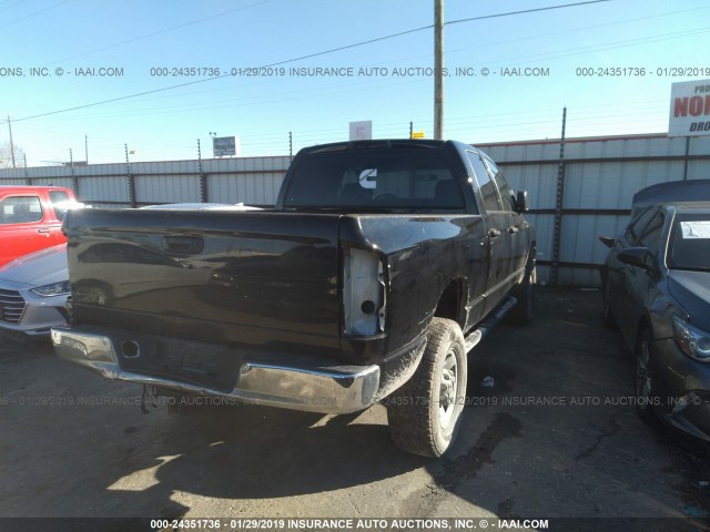 3D7KU28C44G202404 - 2004 DODGE RAM 2500 ST/SLT BLACK photo 4