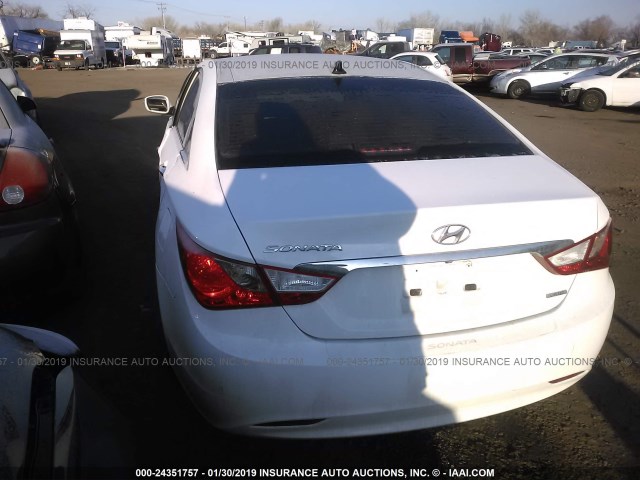 5NPEC4ACXDH650590 - 2013 HYUNDAI SONATA SE/LIMITED WHITE photo 3