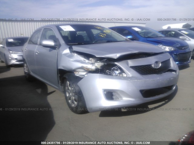 JTDBL40E699075510 - 2009 TOYOTA COROLLA LE/XLE SILVER photo 1