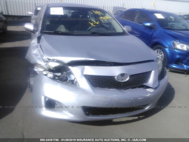 JTDBL40E699075510 - 2009 TOYOTA COROLLA LE/XLE SILVER photo 6