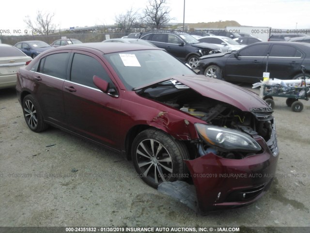 1C3CCBBB2EN153251 - 2014 CHRYSLER 200 TOURING MAROON photo 1