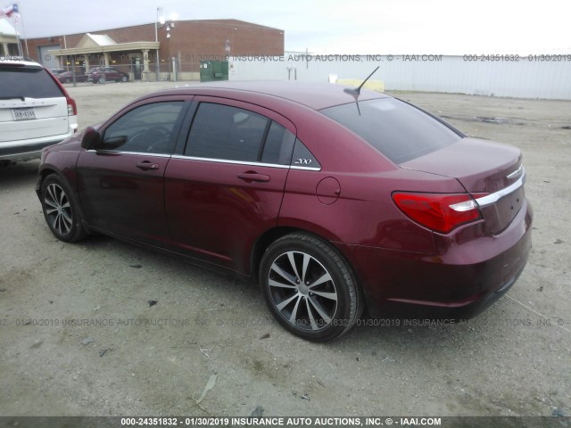 1C3CCBBB2EN153251 - 2014 CHRYSLER 200 TOURING MAROON photo 3