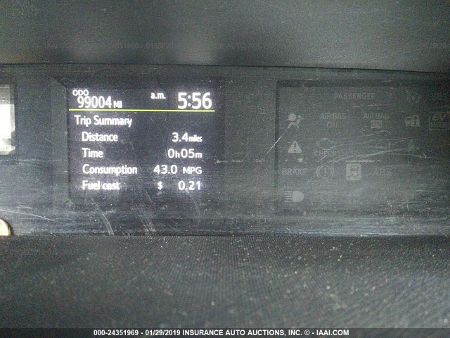 JTDKDTB34D1056318 - 2013 TOYOTA PRIUS C SILVER photo 7