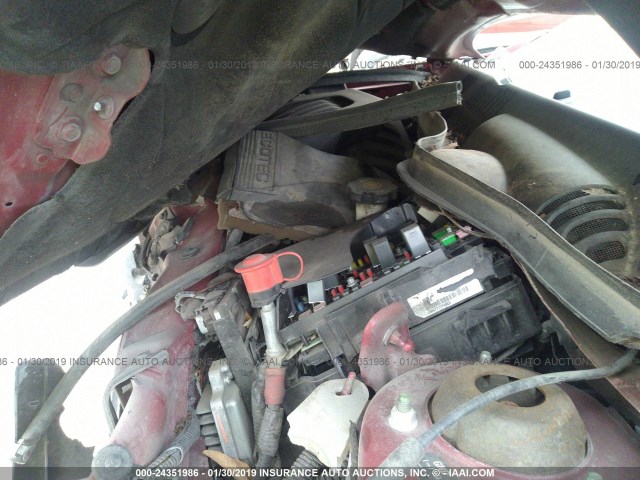1G2AL18F287102319 - 2008 PONTIAC G5 MAROON photo 10