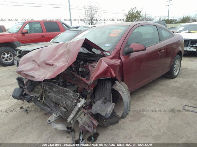 1G2AL18F287102319 - 2008 PONTIAC G5 MAROON photo 2