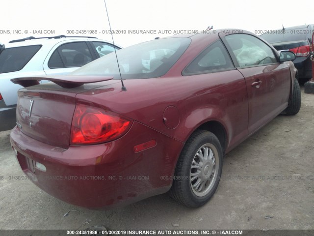 1G2AL18F287102319 - 2008 PONTIAC G5 MAROON photo 4