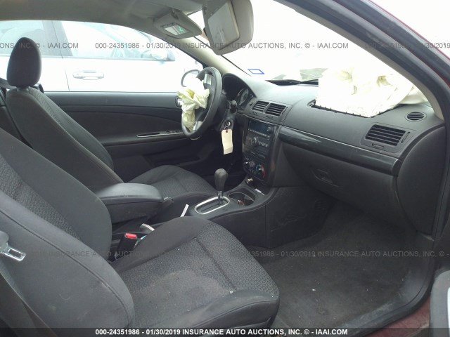 1G2AL18F287102319 - 2008 PONTIAC G5 MAROON photo 5