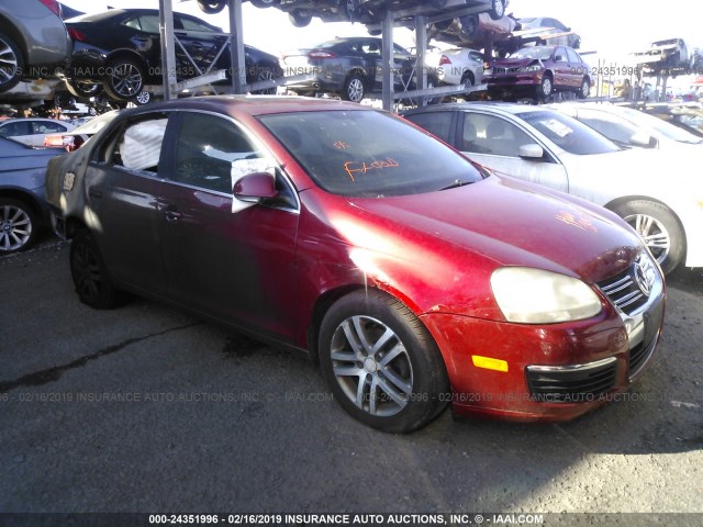 3VWSG71K46M637554 - 2006 VOLKSWAGEN JETTA 2.5 OPTION PACKAGE 1 RED photo 1