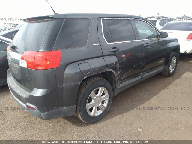 2CTALBEW3A6417193 - 2010 GMC TERRAIN SLE GRAY photo 4