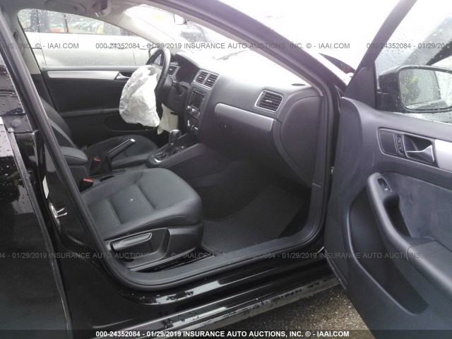 3VWLZ7AJXBM330518 - 2011 VOLKSWAGEN JETTA SEL BLACK photo 5