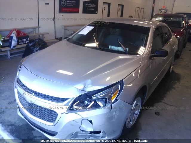 1G11B5SLXFU147617 - 2015 CHEVROLET MALIBU LS SILVER photo 2