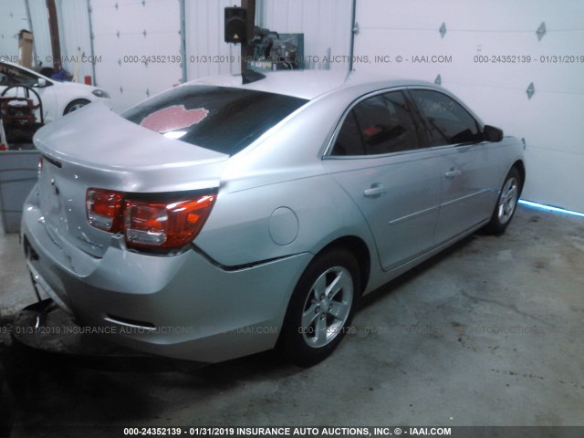 1G11B5SLXFU147617 - 2015 CHEVROLET MALIBU LS SILVER photo 4