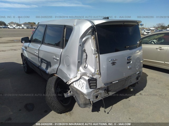 KNDJT2A62D7757666 - 2013 KIA SOUL +/!/SPORT SILVER photo 3