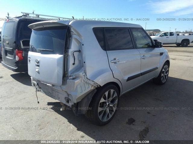 KNDJT2A62D7757666 - 2013 KIA SOUL +/!/SPORT SILVER photo 4