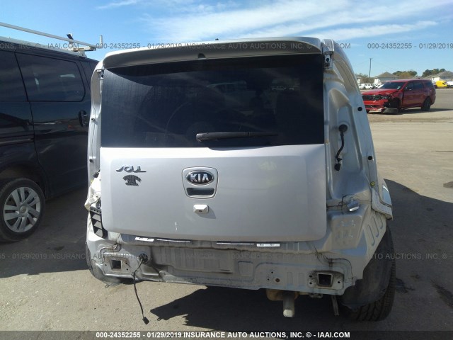 KNDJT2A62D7757666 - 2013 KIA SOUL +/!/SPORT SILVER photo 6