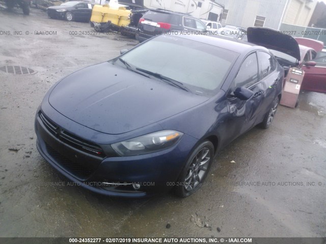 1C3CDFBA8DD305498 - 2013 DODGE DART SXT Dark Blue photo 2