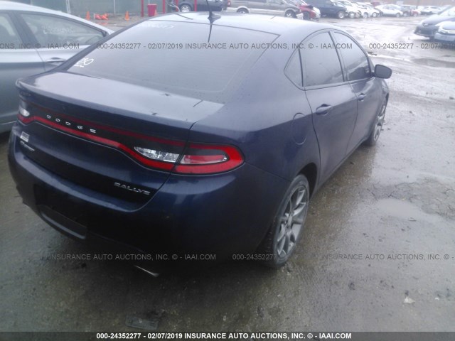 1C3CDFBA8DD305498 - 2013 DODGE DART SXT Dark Blue photo 4