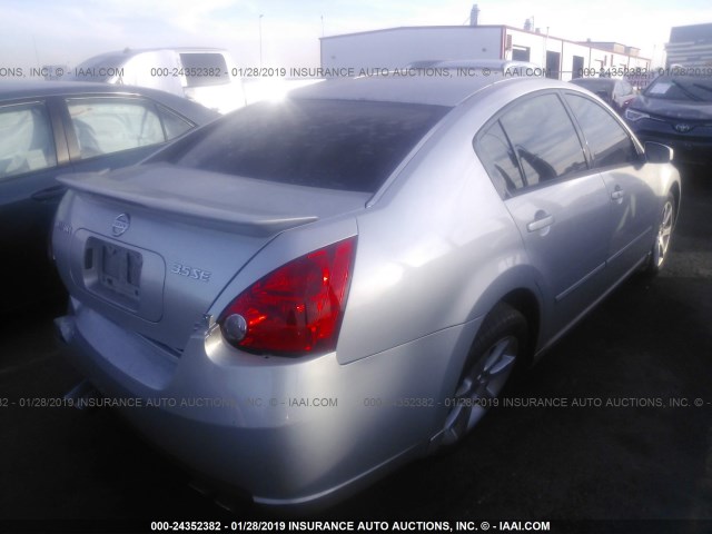 1N4BA41E38C809032 - 2008 NISSAN MAXIMA SE/SL GRAY photo 4