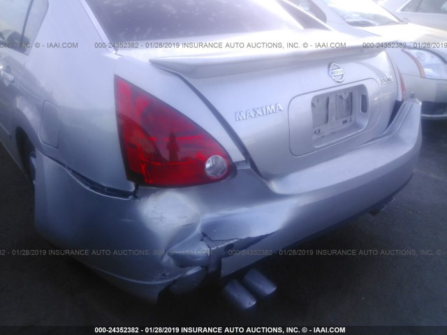 1N4BA41E38C809032 - 2008 NISSAN MAXIMA SE/SL GRAY photo 6