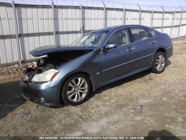 JNKAY01F68M655010 - 2008 INFINITI M35 SPORT BLUE photo 2