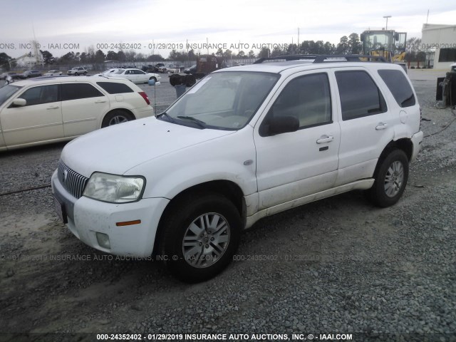 4M2CU91177KJ08525 - 2007 MERCURY MARINER LUXURY WHITE photo 2