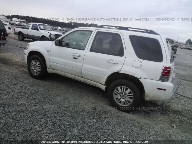 4M2CU91177KJ08525 - 2007 MERCURY MARINER LUXURY WHITE photo 3