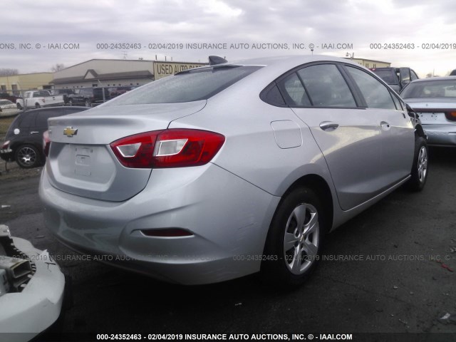 1G1BC5SM8G7287689 - 2016 CHEVROLET CRUZE LS SILVER photo 4